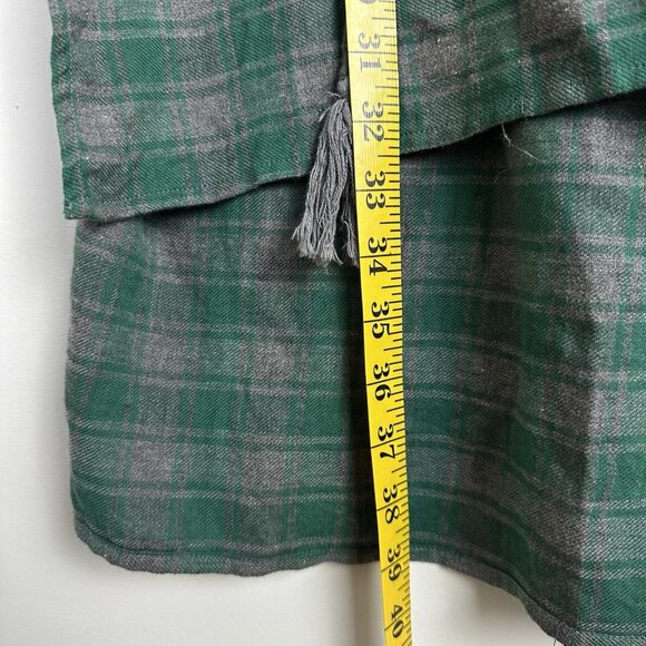 Ivy Jane Embroidered Tunic Top Boho Fairy Hippie Hooded Bell Sleeve Flannel - Picture 10 of 10